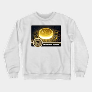 Golden bitcoin blockchain technology Crewneck Sweatshirt